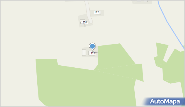 Bieździadka, Bieździadka, 121, mapa Bieździadka
