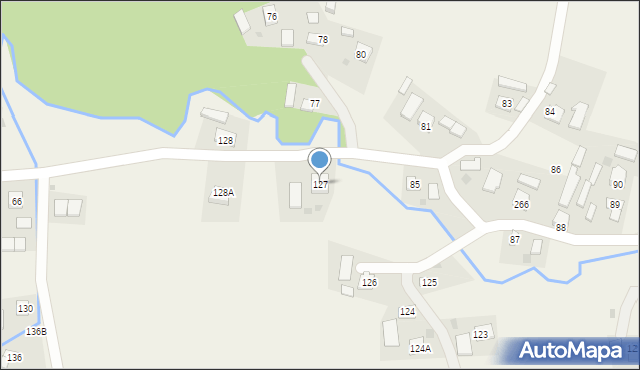 Bieździadka, Bieździadka, 127, mapa Bieździadka