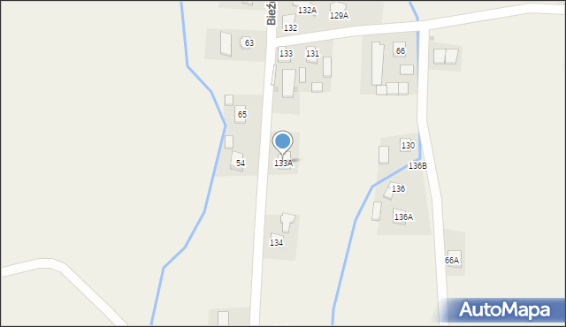 Bieździadka, Bieździadka, 133A, mapa Bieździadka