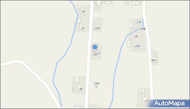 Bieździadka, Bieździadka, 134, mapa Bieździadka