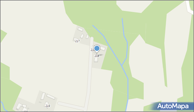 Bieździadka, Bieździadka, 218, mapa Bieździadka