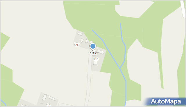 Bieździadka, Bieździadka, 218a, mapa Bieździadka