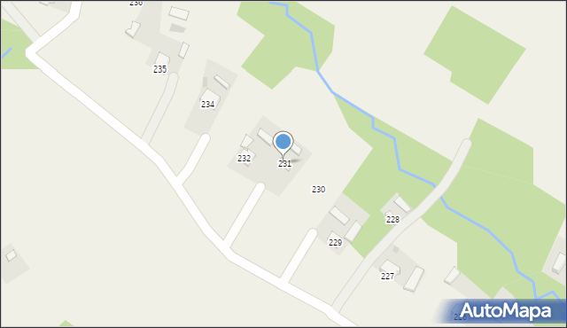 Bieździadka, Bieździadka, 231, mapa Bieździadka