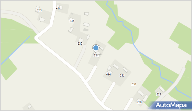 Bieździadka, Bieździadka, 234, mapa Bieździadka