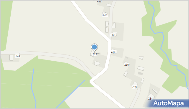 Bieździadka, Bieździadka, 243, mapa Bieździadka