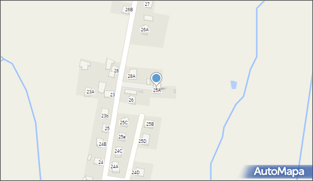 Bieździadka, Bieździadka, 25A, mapa Bieździadka