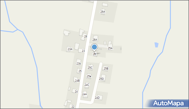 Bieździadka, Bieździadka, 26, mapa Bieździadka