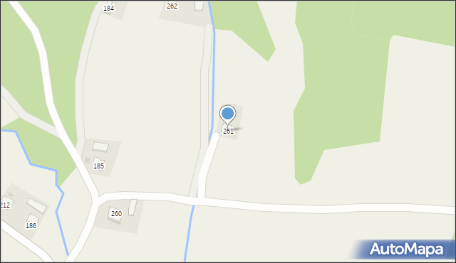 Bieździadka, Bieździadka, 261, mapa Bieździadka