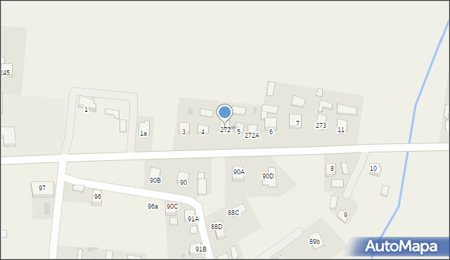 Bieździadka, Bieździadka, 272, mapa Bieździadka