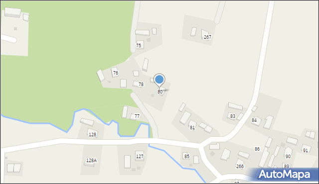 Bieździadka, Bieździadka, 80, mapa Bieździadka