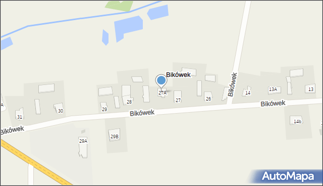 Bikówek, Bikówek, 27A, mapa Bikówek