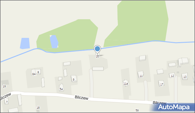 Bilczew, Bilczew, 10, mapa Bilczew