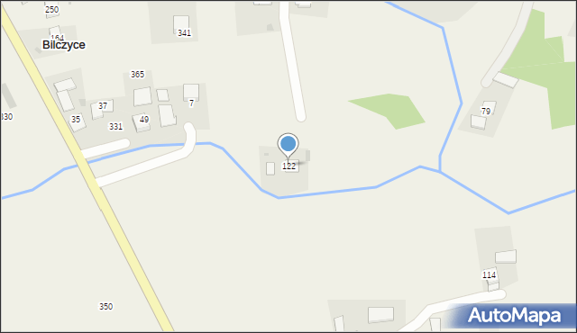 Bilczyce, Bilczyce, 122, mapa Bilczyce