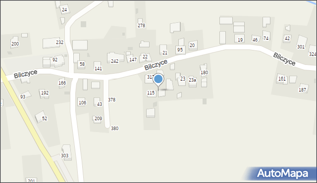 Bilczyce, Bilczyce, 127, mapa Bilczyce