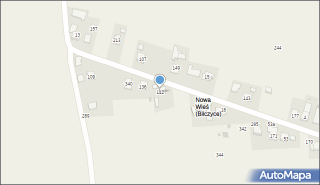 Bilczyce, Bilczyce, 142, mapa Bilczyce