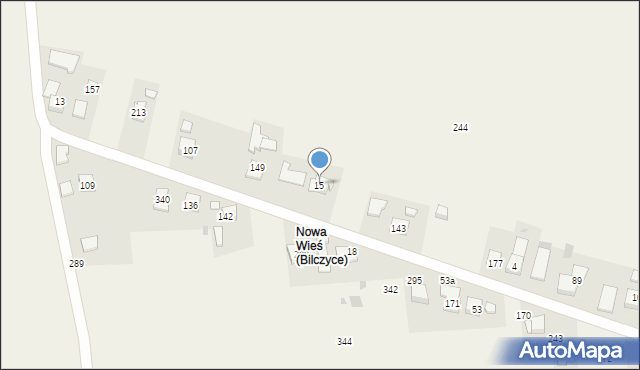 Bilczyce, Bilczyce, 15, mapa Bilczyce