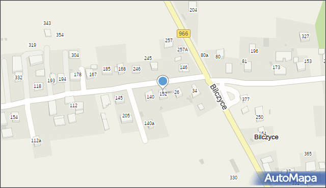 Bilczyce, Bilczyce, 152, mapa Bilczyce