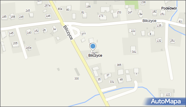 Bilczyce, Bilczyce, 164, mapa Bilczyce