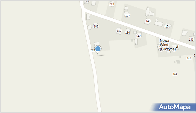 Bilczyce, Bilczyce, 387, mapa Bilczyce