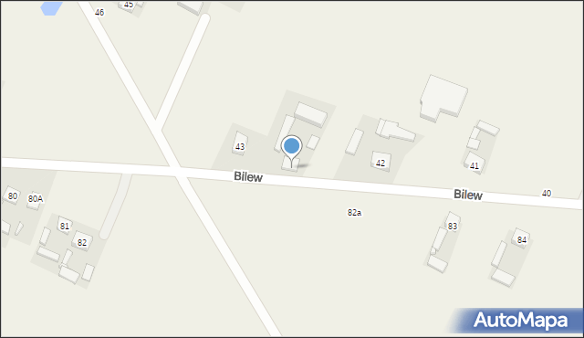 Bilew, Bilew, 43, mapa Bilew