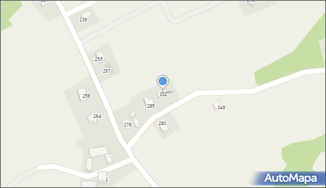 Bilsko, Bilsko, 332, mapa Bilsko