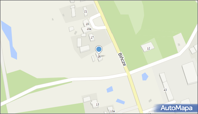 Bińcze, Bińcze, 15, mapa Bińcze