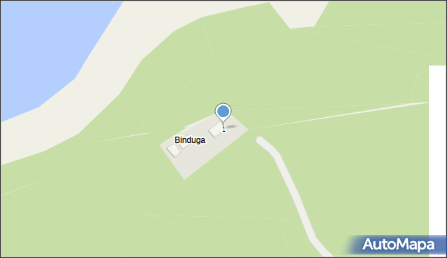 Binduga, Binduga, 1, mapa Binduga