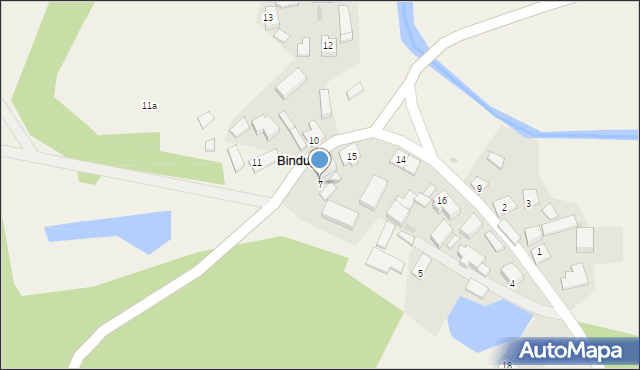 Binduga, Binduga, 7, mapa Binduga