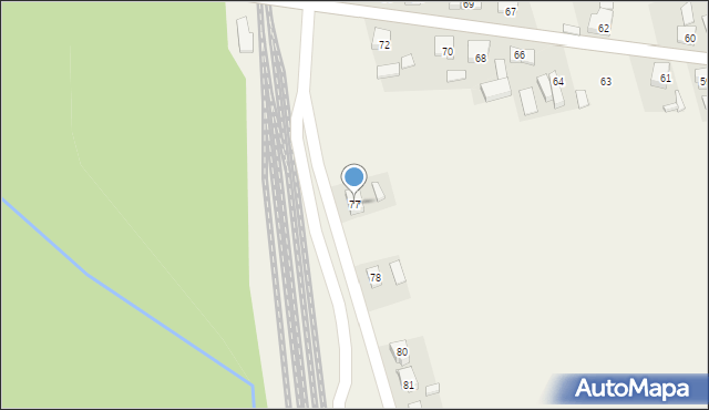 Biniew, Biniew, 77, mapa Biniew