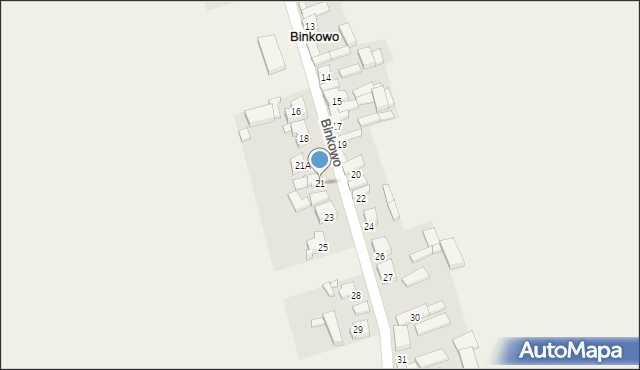 Binkowo, Binkowo, 21, mapa Binkowo