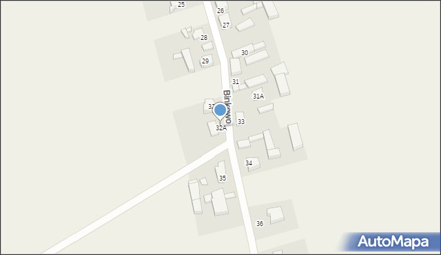 Binkowo, Binkowo, 32A, mapa Binkowo