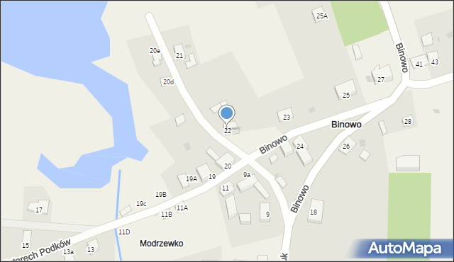 Binowo, Binowo, 22, mapa Binowo