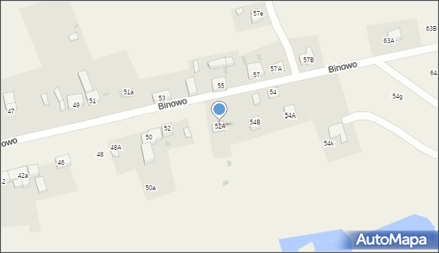 Binowo, Binowo, 52A, mapa Binowo