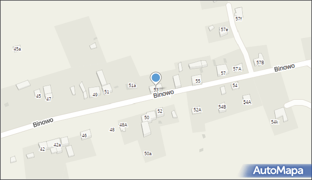 Binowo, Binowo, 53, mapa Binowo