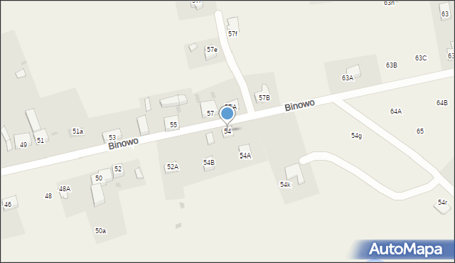 Binowo, Binowo, 54, mapa Binowo