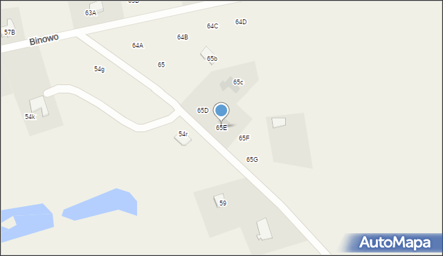 Binowo, Binowo, 65E, mapa Binowo