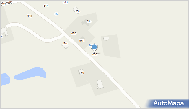 Binowo, Binowo, 65G, mapa Binowo