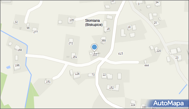 Biskupice, Biskupice, 122, mapa Biskupice