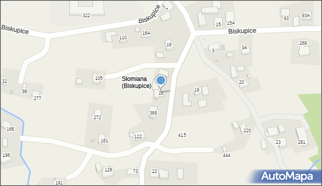 Biskupice, Biskupice, 18, mapa Biskupice