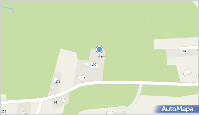 Biskupice, Biskupice, 244, mapa Biskupice