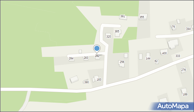 Biskupice, Biskupice, 282, mapa Biskupice