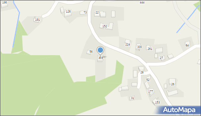 Biskupice, Biskupice, 303, mapa Biskupice