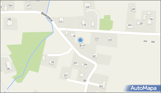 Biskupice, Biskupice, 37, mapa Biskupice