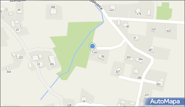 Biskupice, Biskupice, 59a, mapa Biskupice