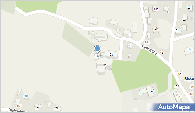 Biskupice, Biskupice, 5b, mapa Biskupice