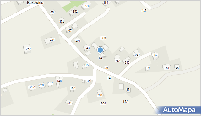 Biskupice, Biskupice, 64, mapa Biskupice
