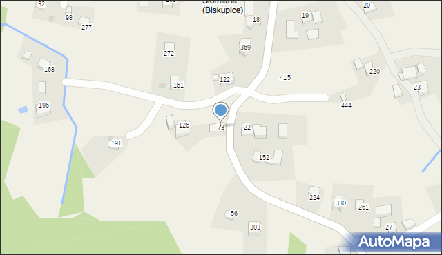 Biskupice, Biskupice, 73, mapa Biskupice