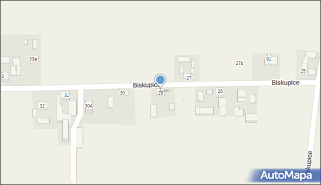 Biskupice, Biskupice, 29, mapa Biskupice