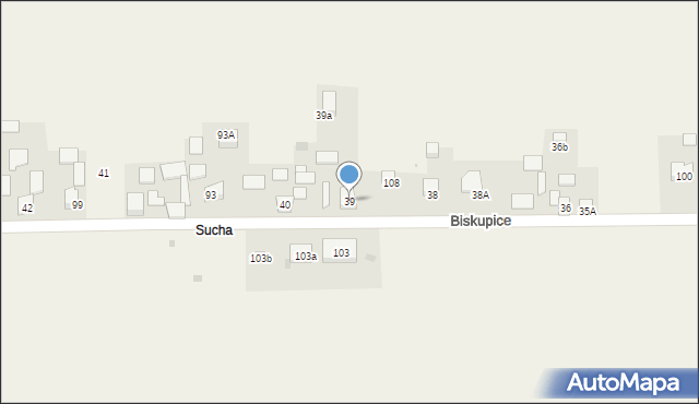 Biskupice, Biskupice, 39, mapa Biskupice