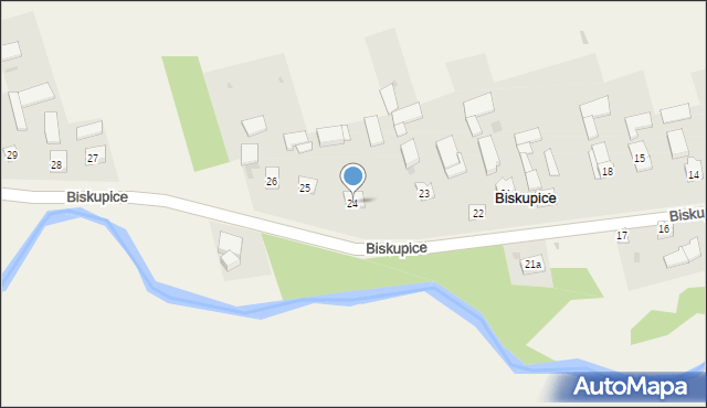 Biskupice, Biskupice, 24, mapa Biskupice